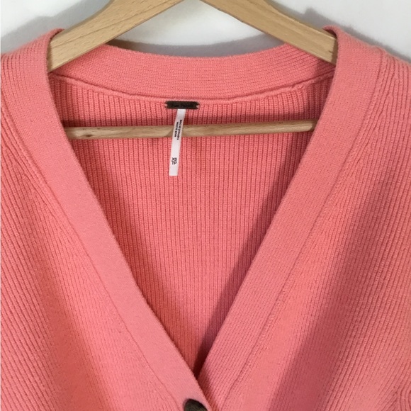 Free People Deep V Neck Cropped Cardigan Sweater - Picture 5 of 7